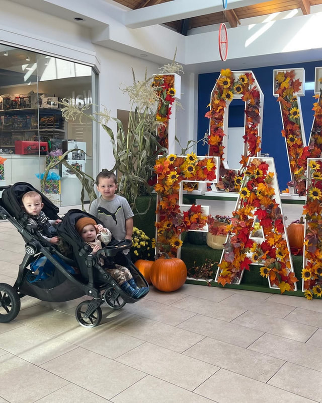 A Halloween outing with children in costume